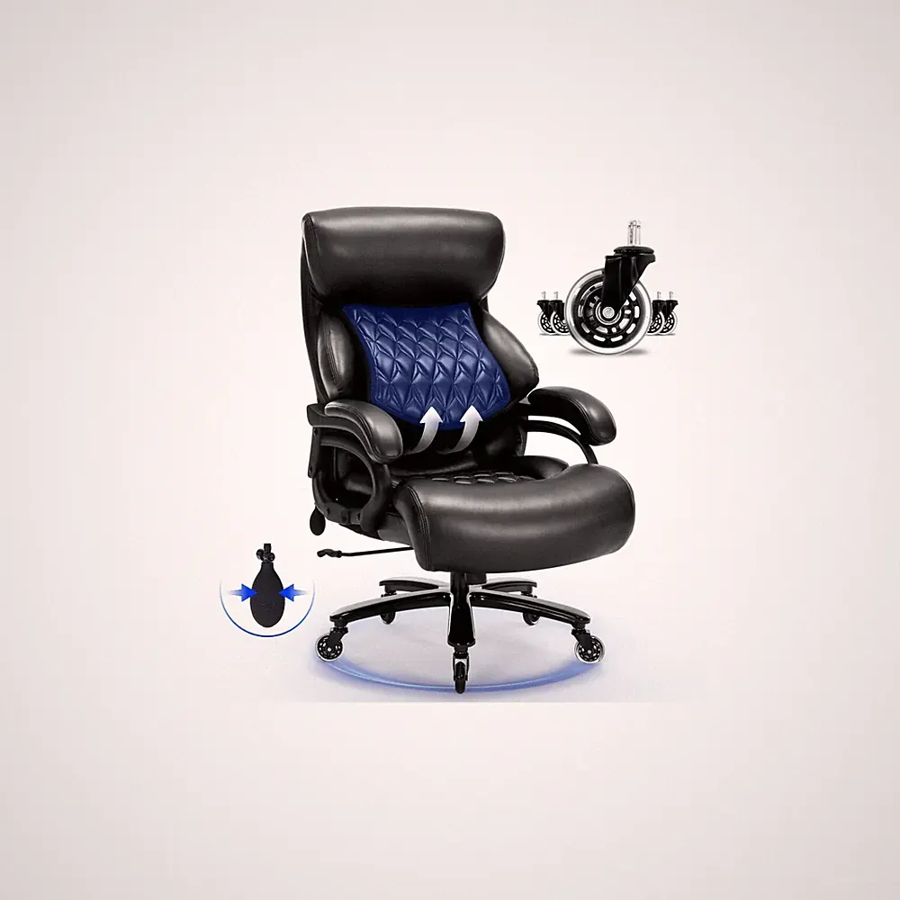 600LBS Large Heavy Duty Office Chair,Big and Tall Office Chair for Heavy People