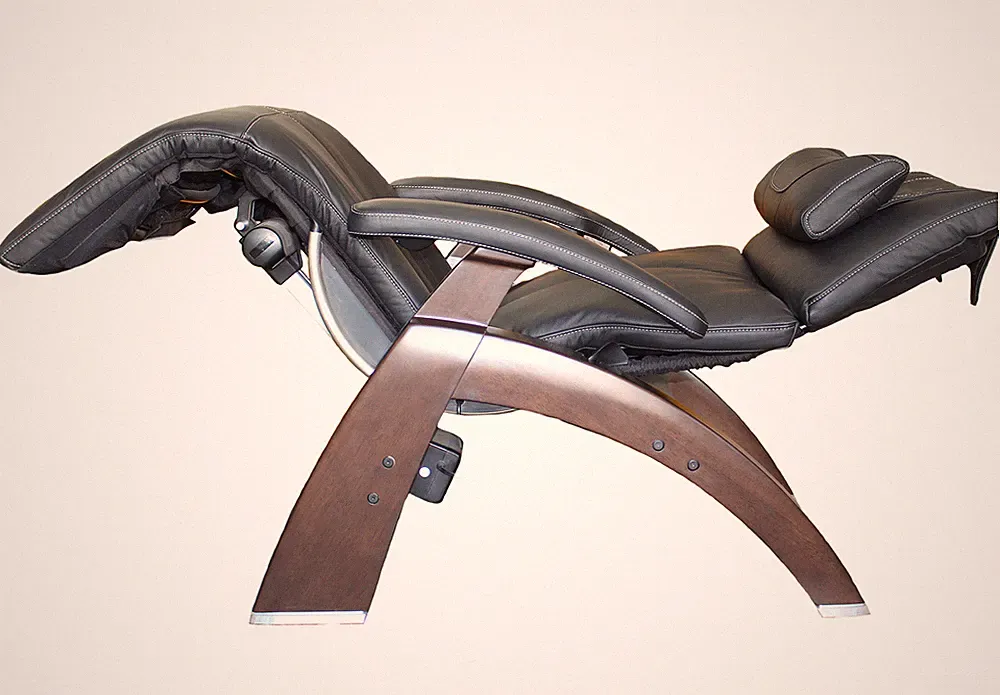 Black Leather PC-600 Omni-Motion Human Touch Zero Gravity Perfect Chair Recliner