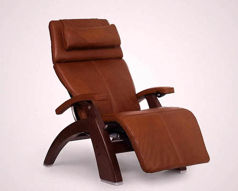 Cognac Premium Leather PC-600 Omni-Motion Human Touch Perfect Chair Recliner Cht
