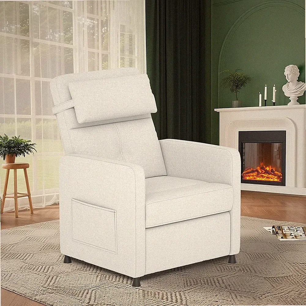 Electric Recliner Chair Living Room Power Recliner Adjustable with Side Pockets