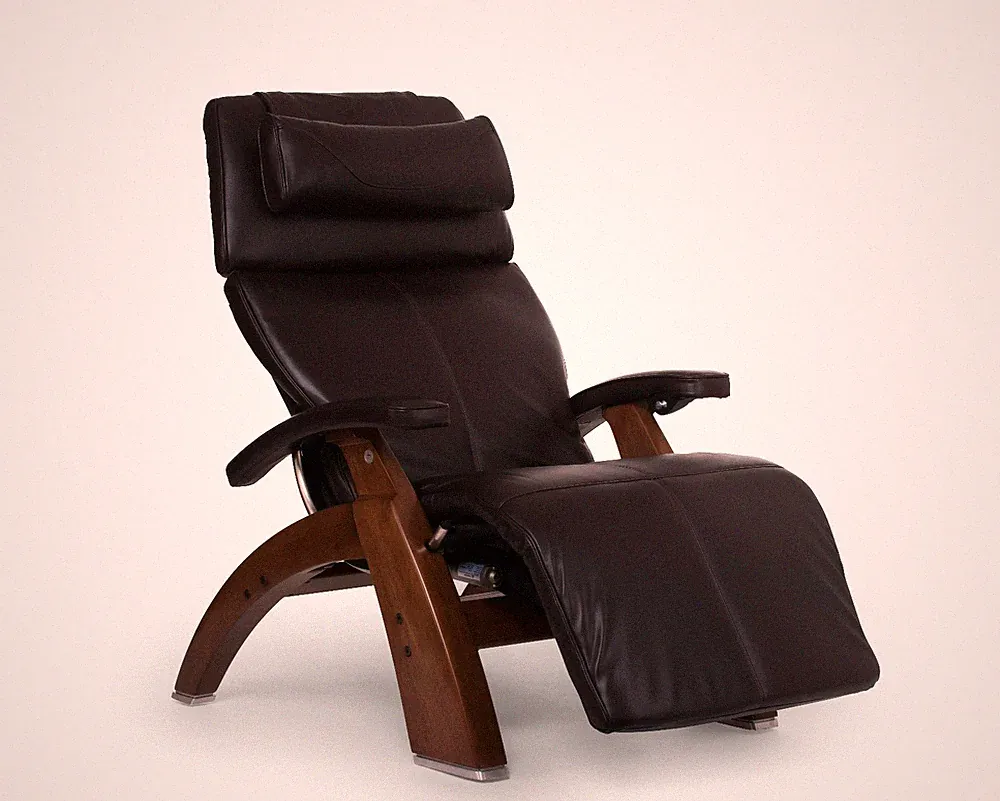 Espresso Premium Leather PC-600 Omni-Motion Human Touch Perfect Chair Recliner C