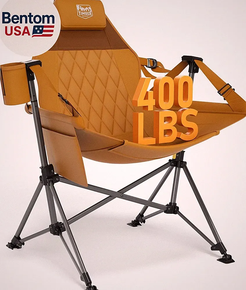 Hammock Camping Chair, Oversized Swinging Hammock Chair with Adjustable Back and