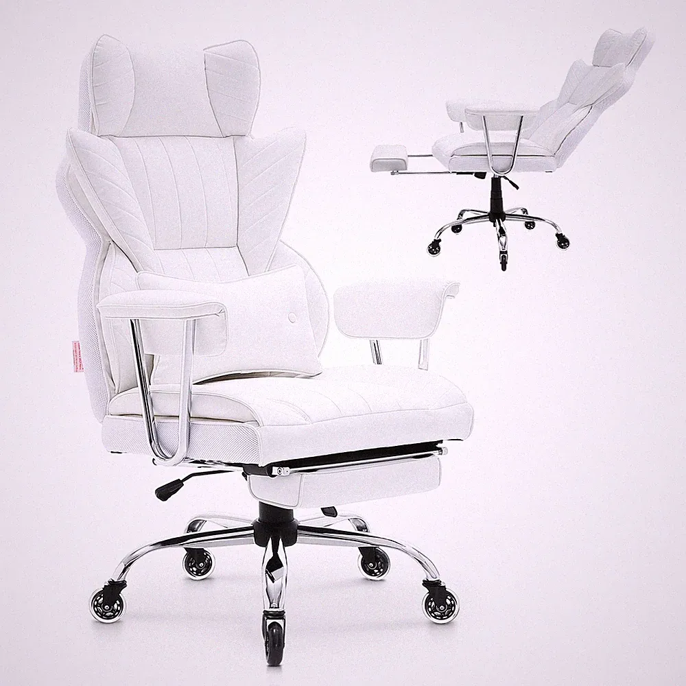 VEVOR Executive Office Chair Reclining Office Chair with Footrest 90-120°Rocking